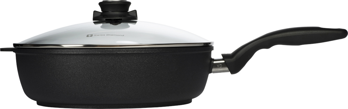 Swiss Diamond praepann XD Classic Induction Frying Pan with Lid, 4,2L, must