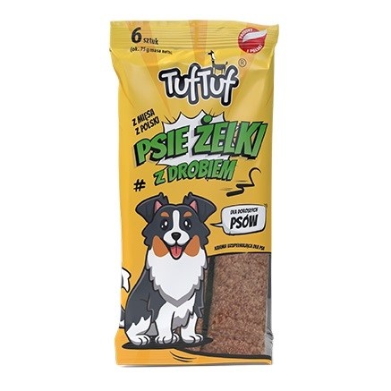 Tuftuf maius koerale TUF TUF Dog Gummies Poultry Stripes, 6tk