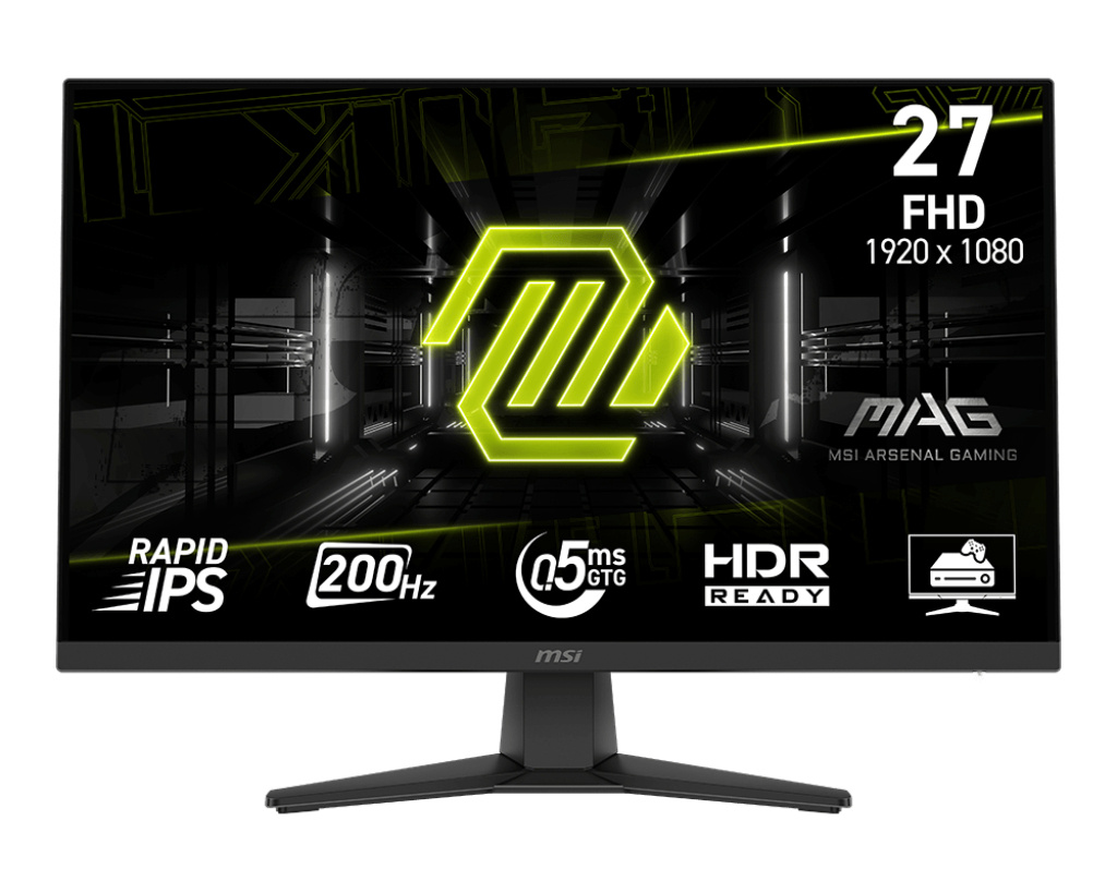 MSI monitor mag 272f 27" matte, IPS, FHD, 16:9, 200hz 0.5Ms, must mag272f