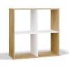 Top E Shop riiul MALAX 2X2 ARTISAN/valge Bookcase