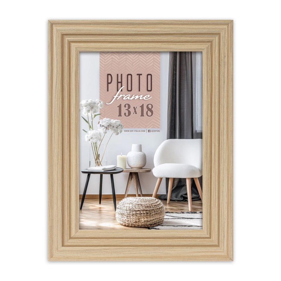 Zep pildiraam Munich Natural 13x18 Holz Rahmen AA757N