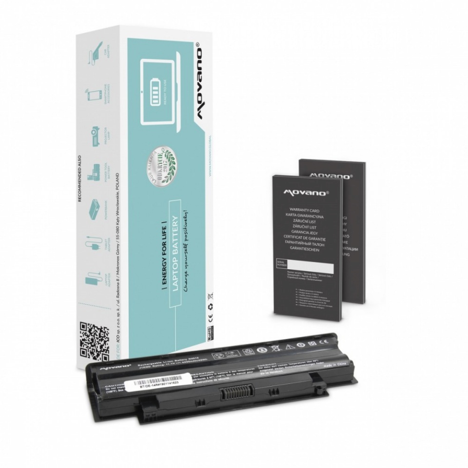 Movano sülearvuti aku J1KND for Dell 13R 14R 15R - 4400 mAh (49 Wh)