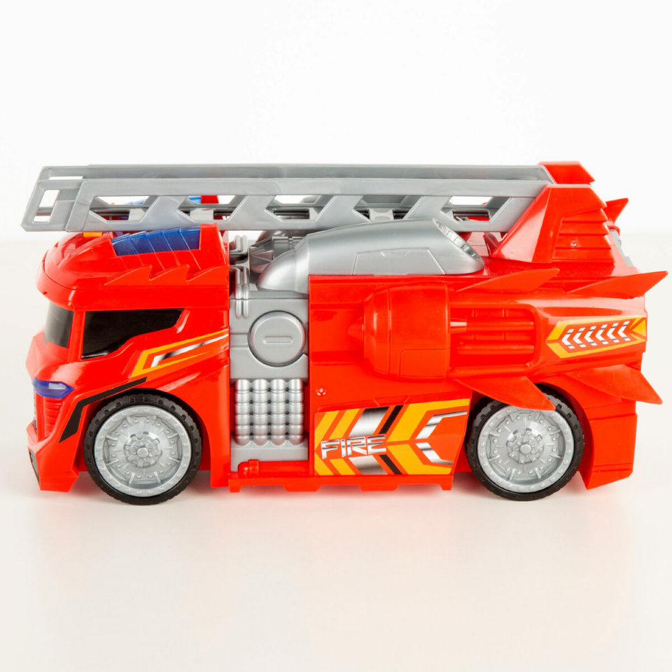 Teamsterz tuletõrjeauto punane hall 30x16x13cm 4 Ühikut