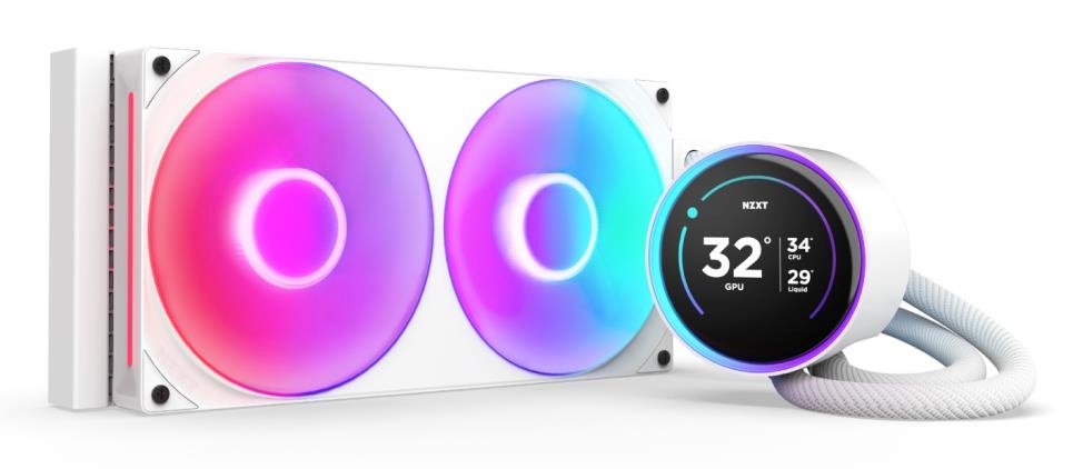 NZXT vesijahutus ELITE 280 RGB V2 LCD valge