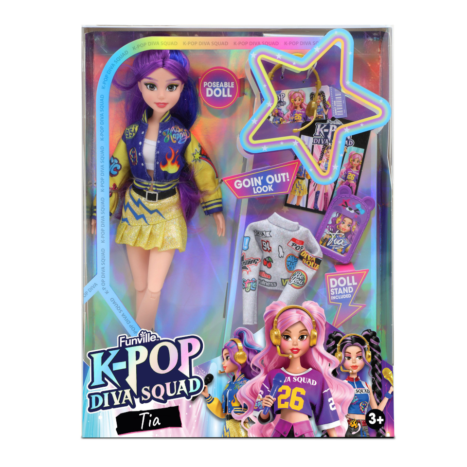 K-pop Diva Squad nukk, 29 cm, assortii., 81157