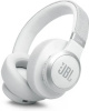 JBL juhtmevabad kõrvaklapid LIVE 770NC Noise Canceling OverEar Headphones, valge