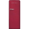 Smeg külmik FAB28RDRB6 50-ndate stiil, 153cm, 244/26 l, 35dB, mehaaniline juhtimine, rubiinpunane