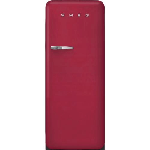 Smeg külmik FAB28RDRB6 50-ndate stiil, 153cm, 244/26 l, 35dB, mehaaniline juhtimine, rubiinpunane