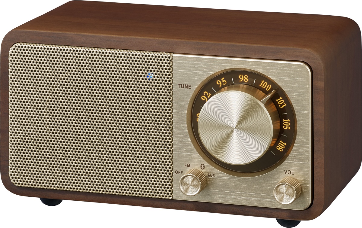 Sangea raadio WR-7 Plus FM-raadio Bluetooth pähklipuust