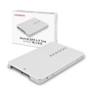 AXAGON kettaboks ALU kere, RSS-M2SD SATA - M.2 SSD SATA, up to 80mm SSD, hõbedane