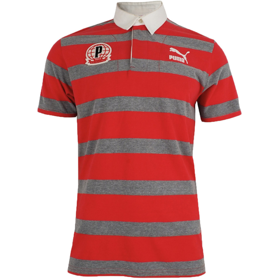 Puma T-särk meestele Polo punane-hall 558241 09 suurus M