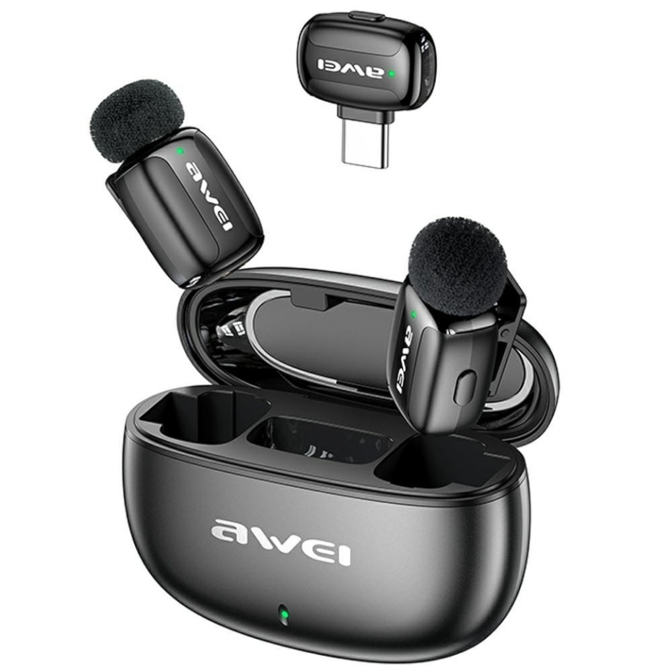 Awei mikrofon Lavalier MK5 Duo Ai-Voice must