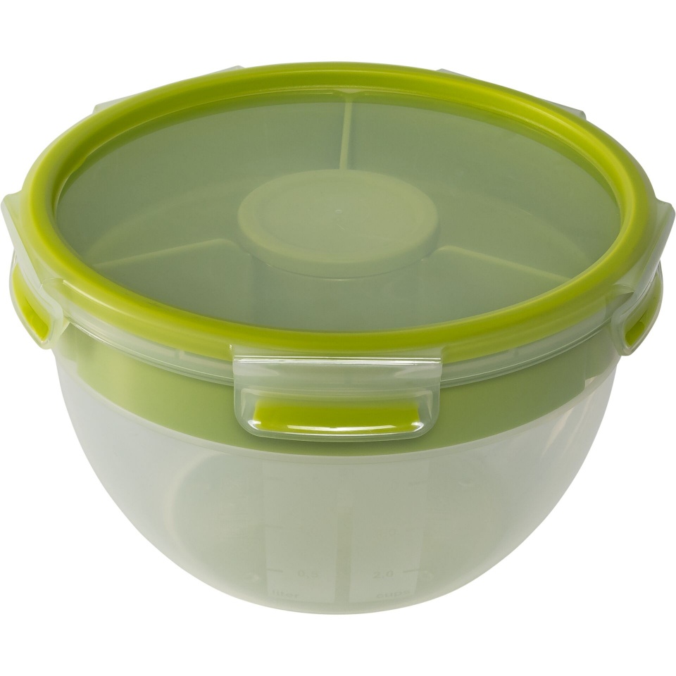 Emsa salatikarp Clip&Go Salad Box 2,6 L, roheline