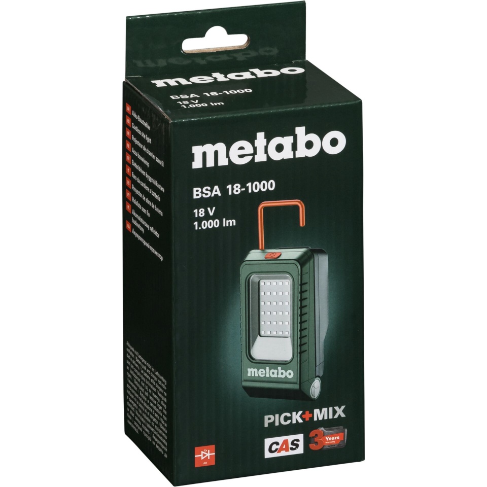 Metabo valgusti Metabo BSA 18-1000 Akku-Baustrahler
