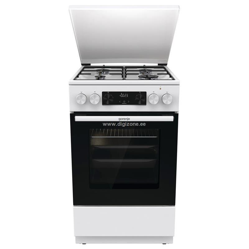 Gorenje gaasipliit elektriahjuga GK5C42WJ Gas Cooker with Electric Oven, 50cm, 62L, valge