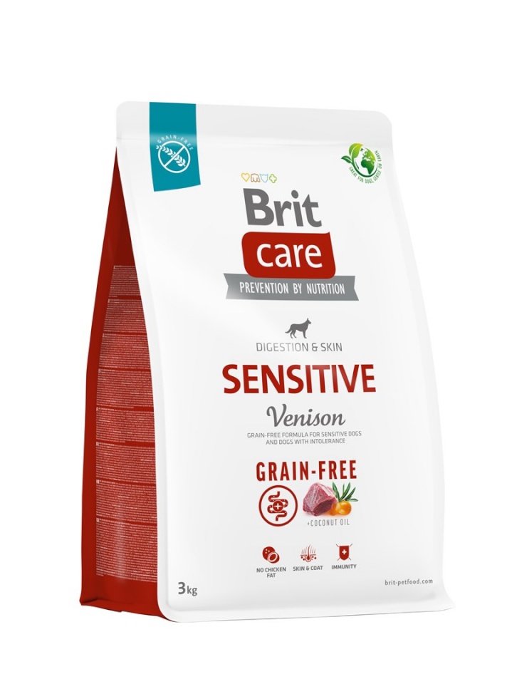 Brit kuivtoit koerale Care Grain-free Sensitive Venison 3kg Dog