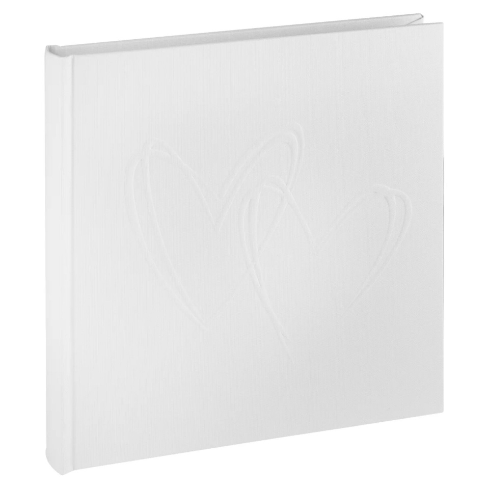 Walther fotoalbum My Heart valge 20x20 40 weiße S.Leineneinband FA243WH