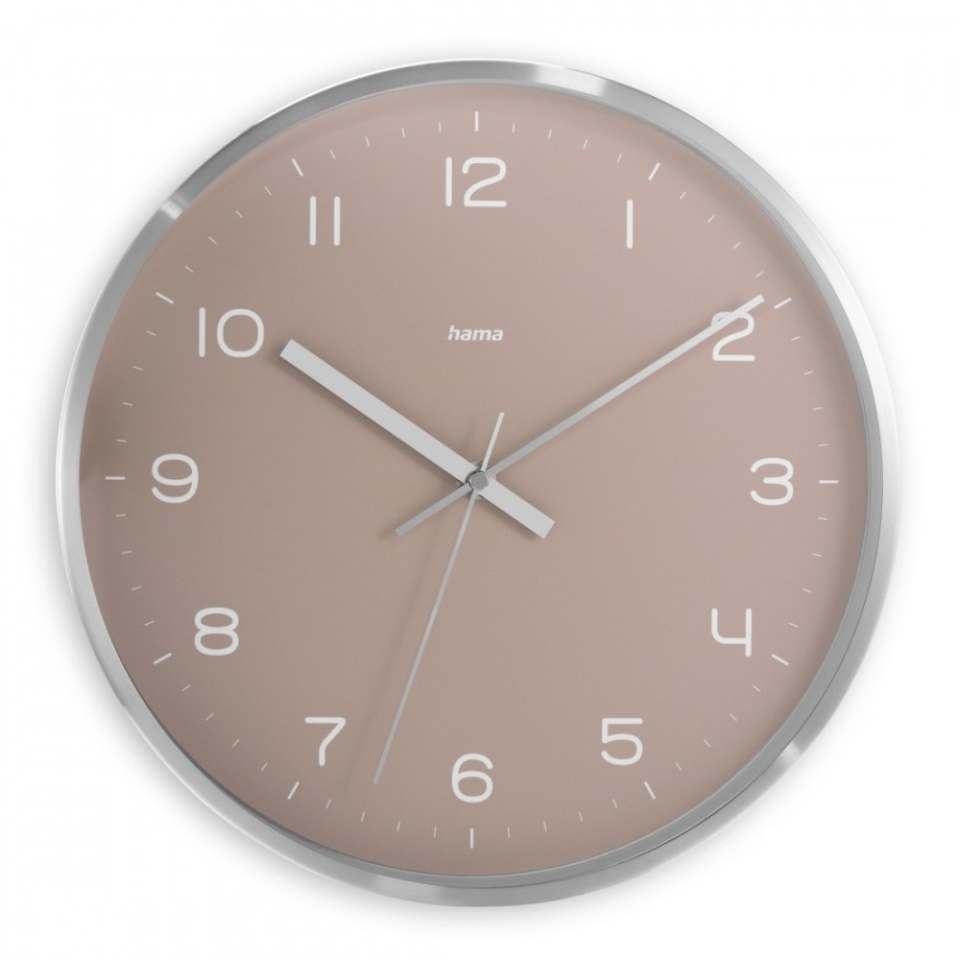 Hama seinakell Fiji Wall Clock, 30cm, hõbedane