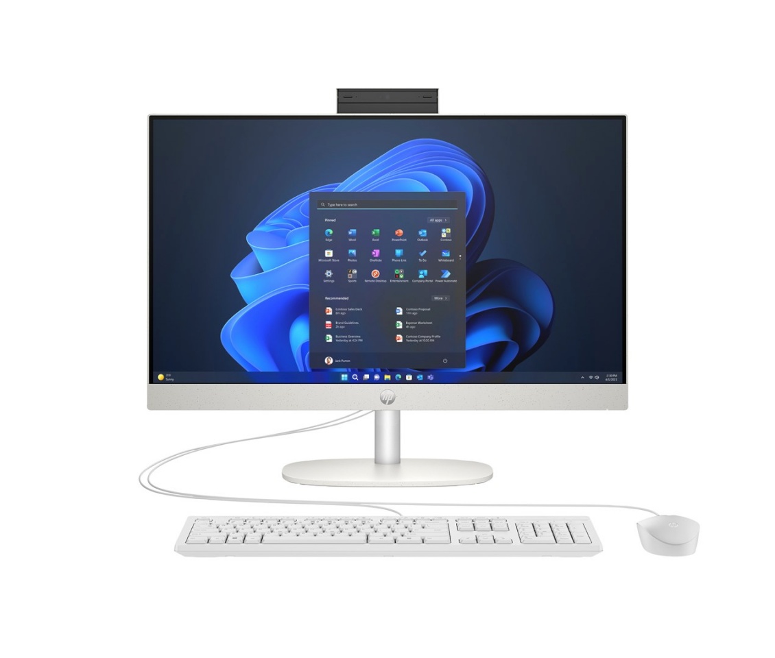 HP lauaarvuti ProOne 240 G10 AiO Ultra 5 125U 23.8"FullHD IPS 250nits AG 16GB DDR5 5600 SSD512 Xe Graphics Kb+hiir Cam 5Mpx W11Pro must 3Y OnSite