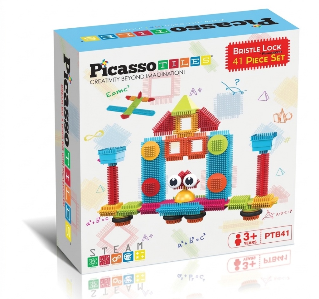 Picasso Tiles PICASSO TILES Magnetiline konstruktor Hedgehog klotsid 41 osa, PTB41