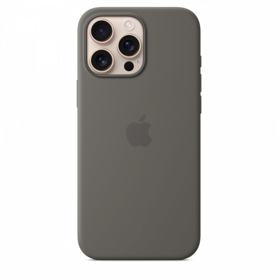 Apple kaitsekest iPhone 16 Pro Max Silicone Case with MagSafe - Stone Gray hall