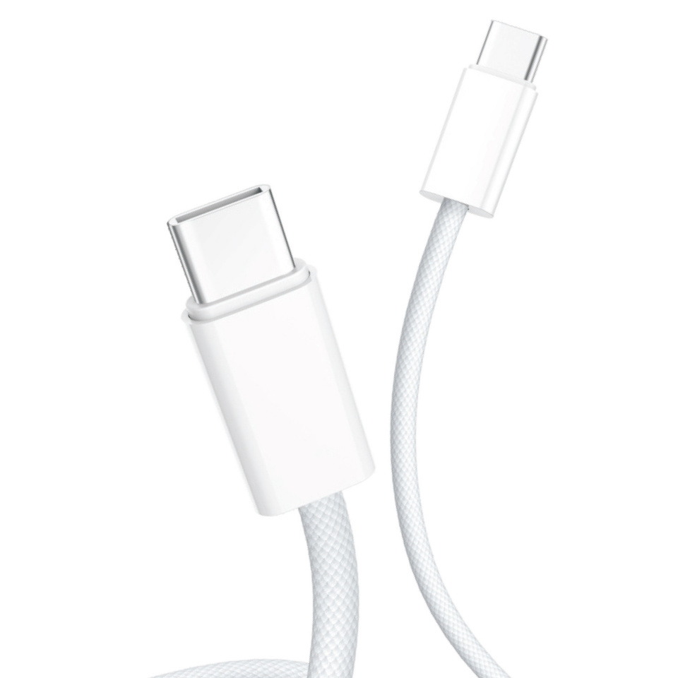 D-Fruit kaabel USB-C - USB-C 2m, valge (DF119)