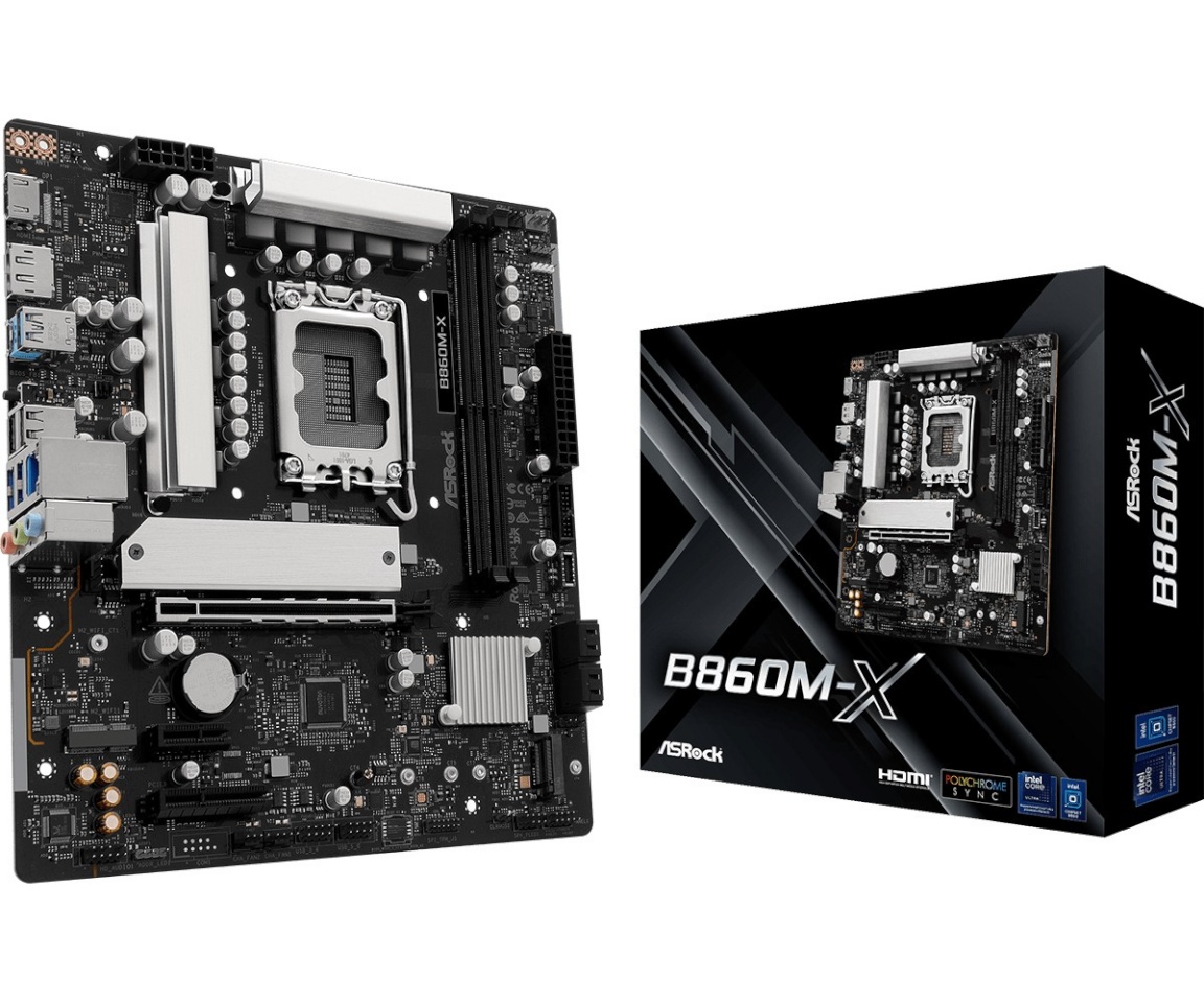 ASRock emaplaat B860M-X LGA1851 DDR5,, mATX