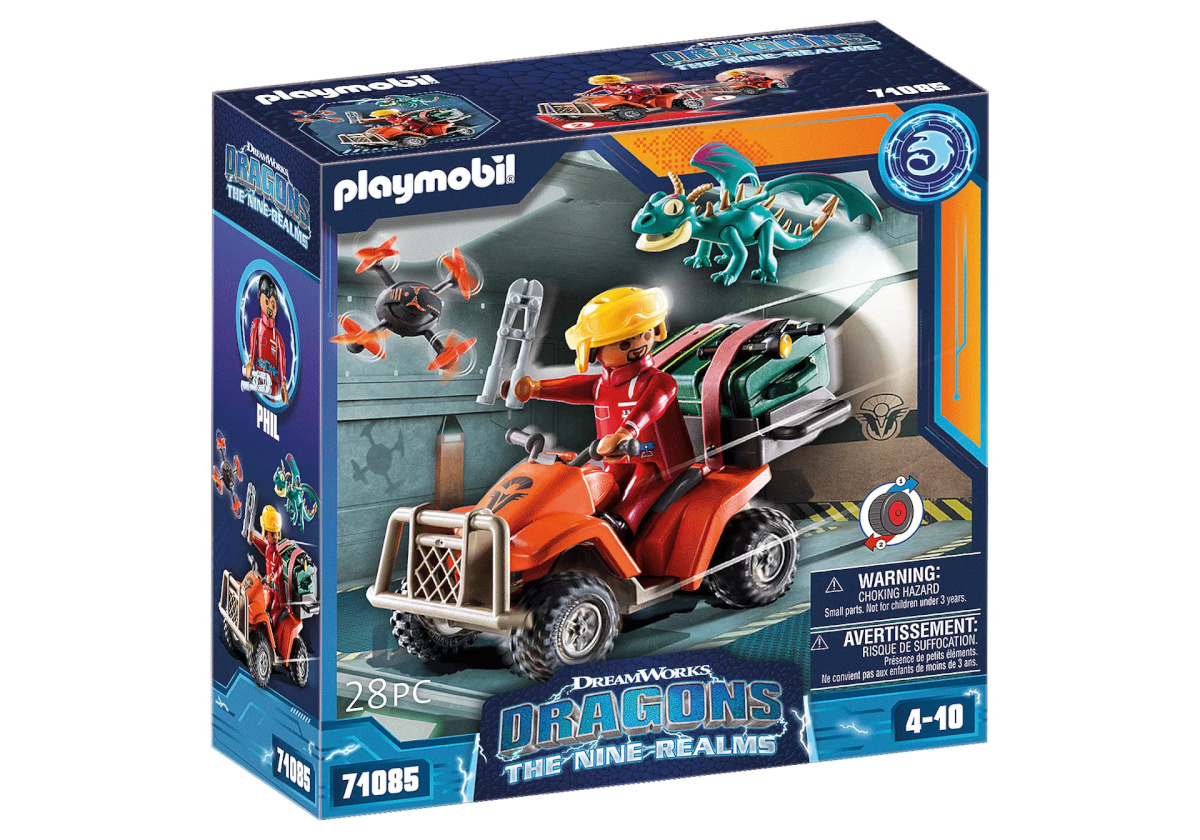 Playmobil klotsid Dragons: The Nine Realms - Icaris ATV & Phil 71085