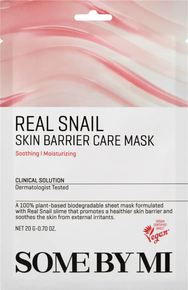Some By Mi näomask Real Snail Skin Barrier Care Mask 20g, unisex