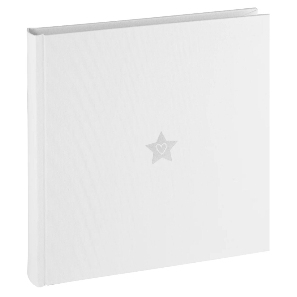 Walther fotoalbum My Star valge 20x20 40 weiße S.Leineneinband FA243WS