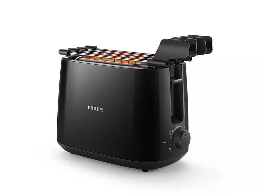 Philips röster HD2583/90 Daily Collection Toaster, must