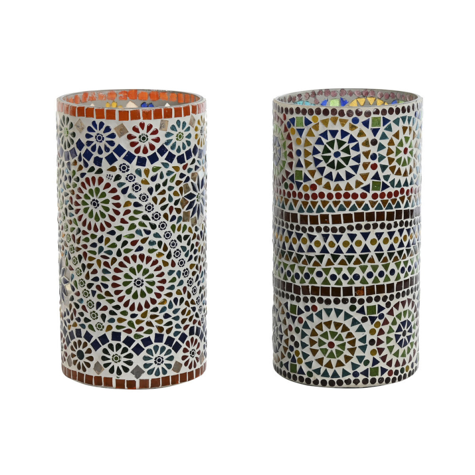 Home ESPRIT laualamp Mitmevärviline Kristall 25 W 220 V 15x15x30cm (2tk)