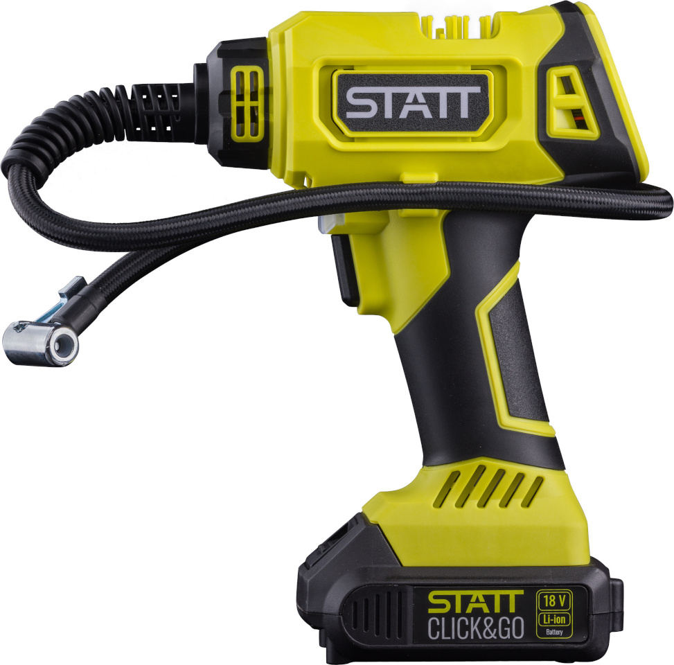 Statt õhukompressor 18V Battery-Powered Air Compressor and 2 Ah Battery, roheline/must