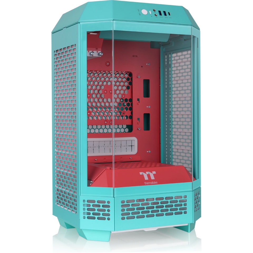 Thermaltake korpus The Tower 250 (mint/beere, Tempered Glass)
