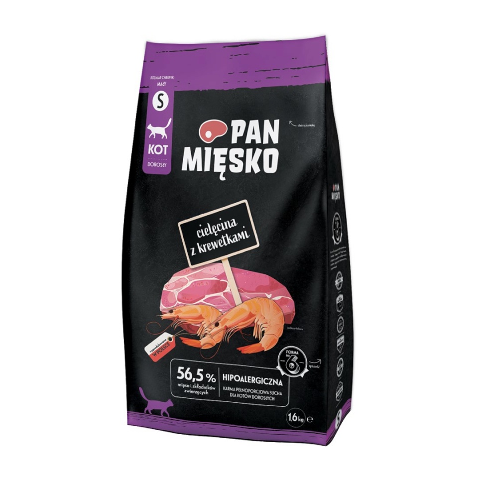 Pan Mięsko kuivtoit kassile Veal with Shrimps S, 1,6kg