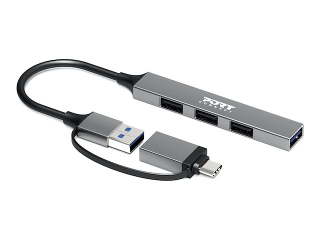 Port Connect dokkimisalus Hub USB 4 Ports Slim Combo for BtoC |