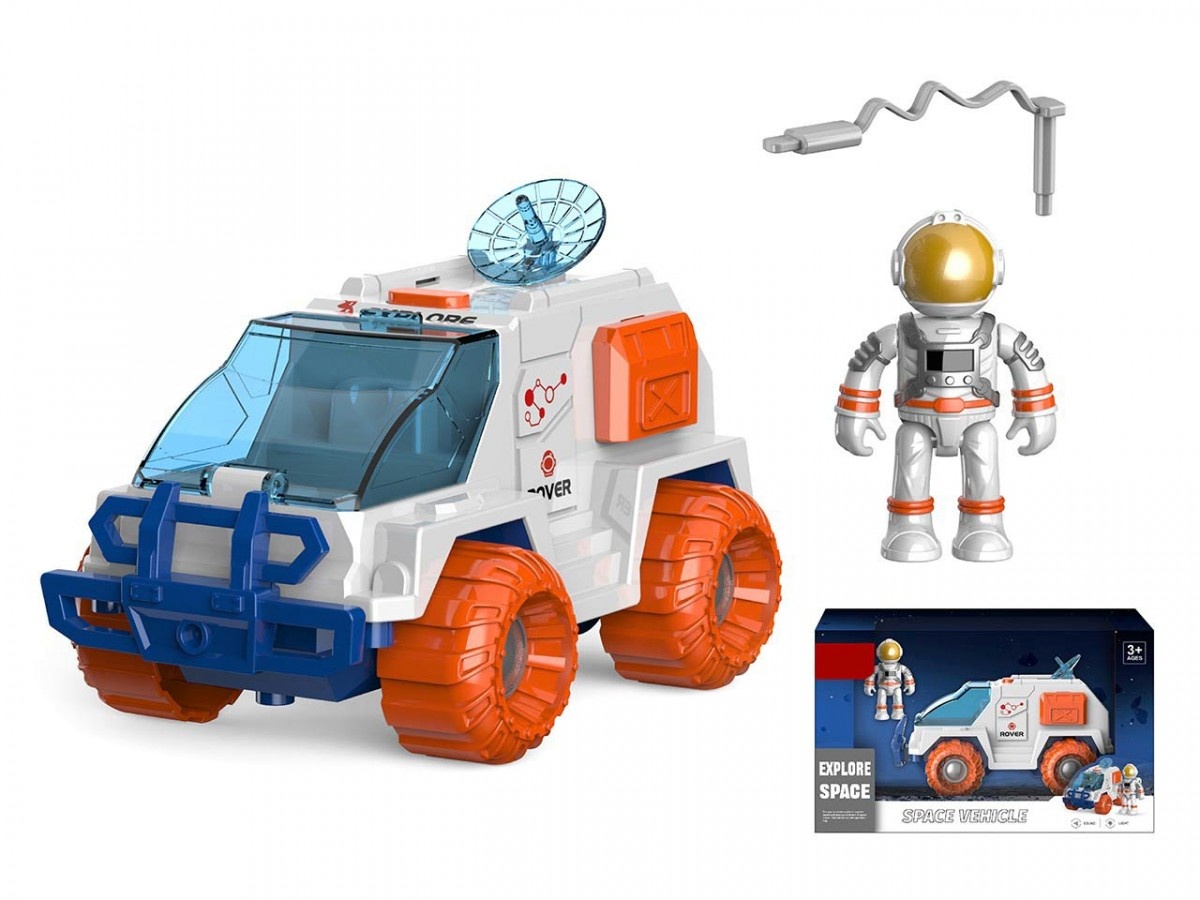 Madej 009639 Space mänguauto with cosmonaut light and sound
