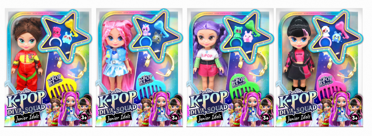 K-pop Diva Squad Junior Idols nukk, 12 cm, assortii., 81159