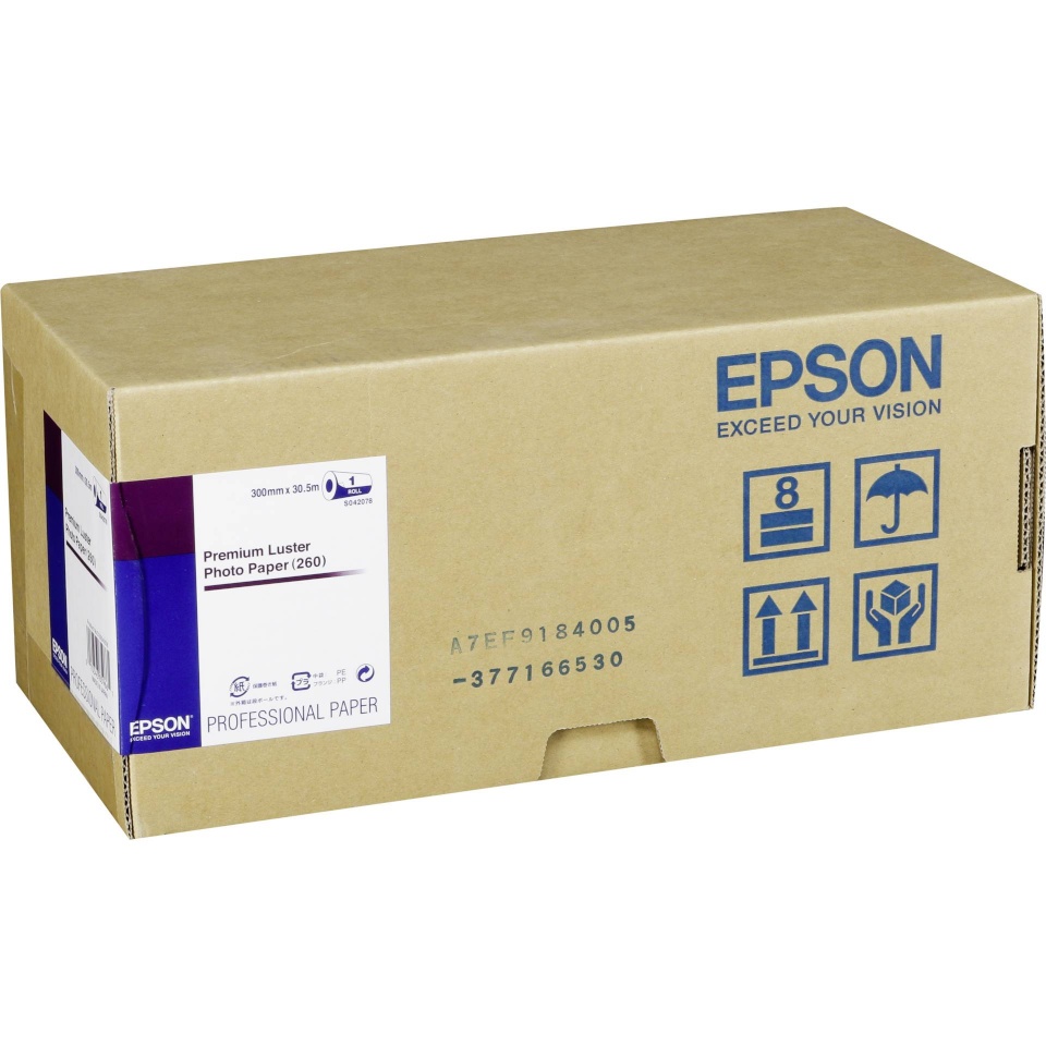 Epson fotopaber Premium Luster Photo Paper 30 cm x 30,5 m, 260 g S 042078