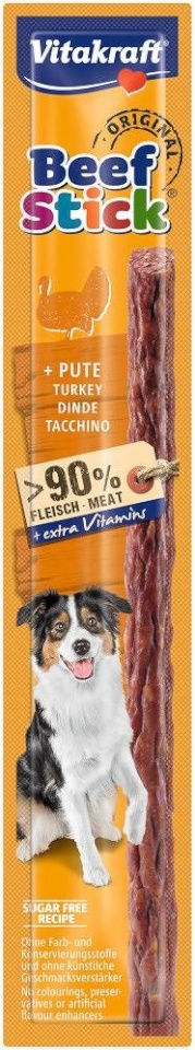Vitakraft maius koerale Beef Stick with Turkey, 12g