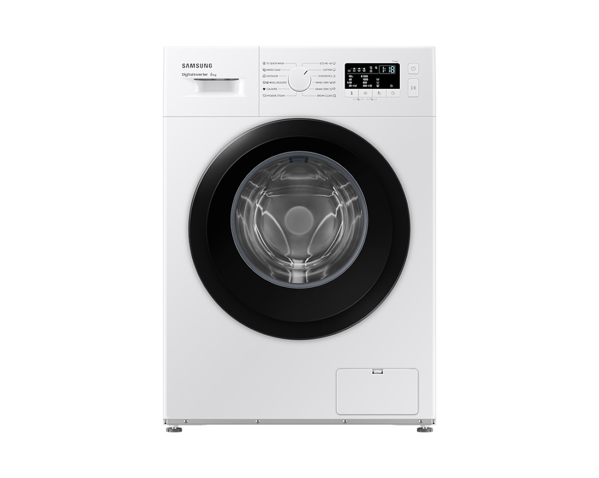 Samsung eeslaetav pesumasin WW60A3120BE/LE Washing Machine 6kg, 1200 p/min, 44cm, valge