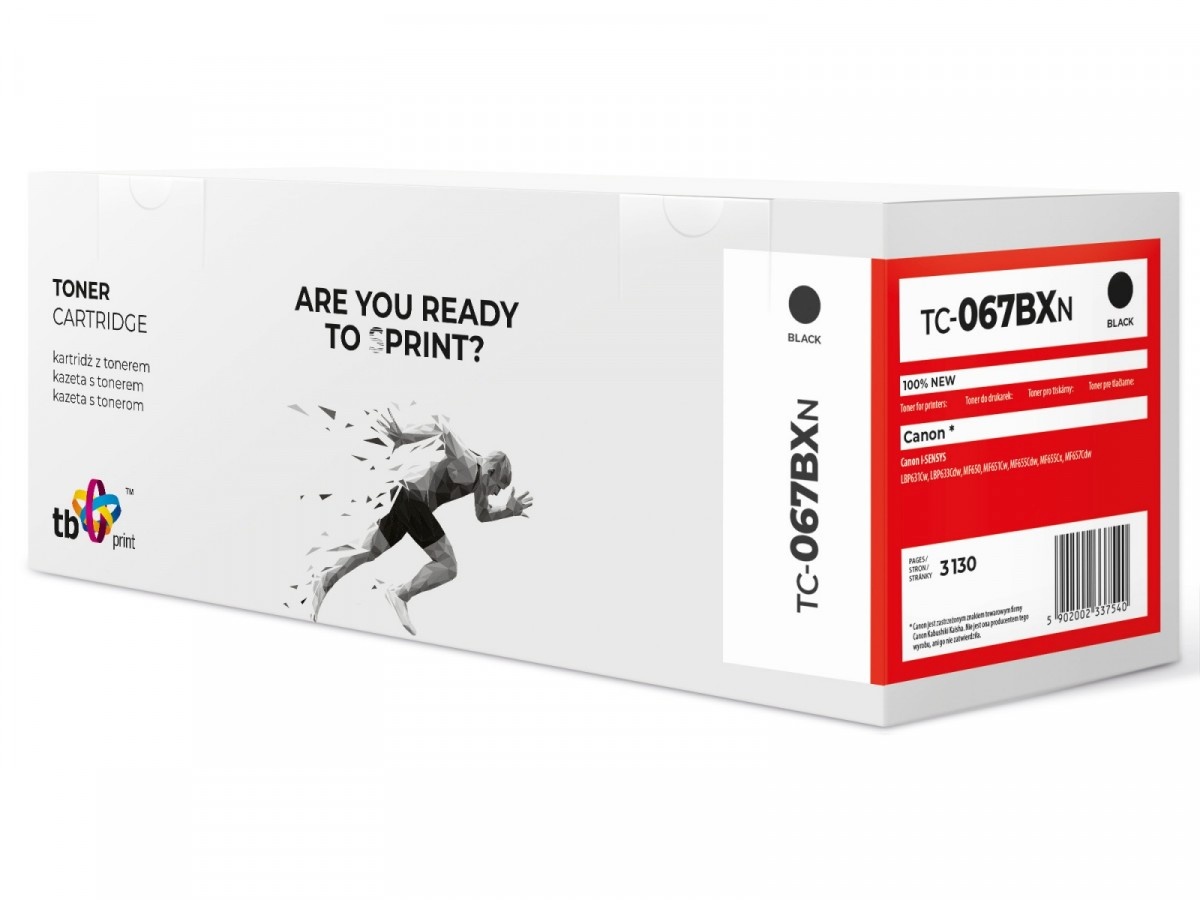 TB Print tooner for MF650 TC-067BXN BK 100% new CRG067H