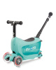 Micro tõukeratas Mini2Go Deluxe Plus mündiroheline + käepide
