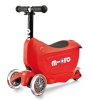Micro tõukeratas Mini2Go Deluxe Plus, punane