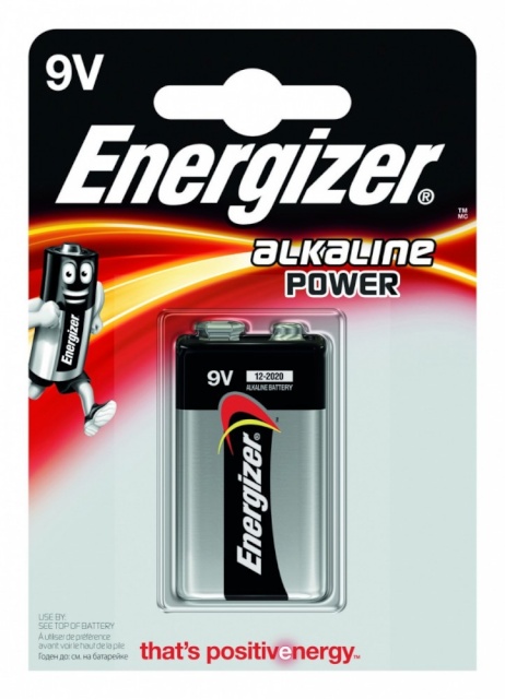 Energizer patarei Alkaline 9V Power-9B-6LR61