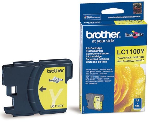 Brother tindikassett LC1100Y kollane