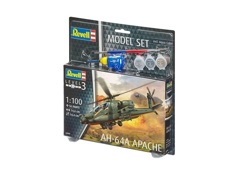 Revell liimitav mudel Model set AH-64A Apache