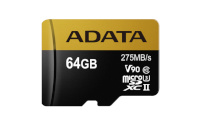 ADATA mälukaart microSDXC 64GB Class10 read/write 275/155MBps