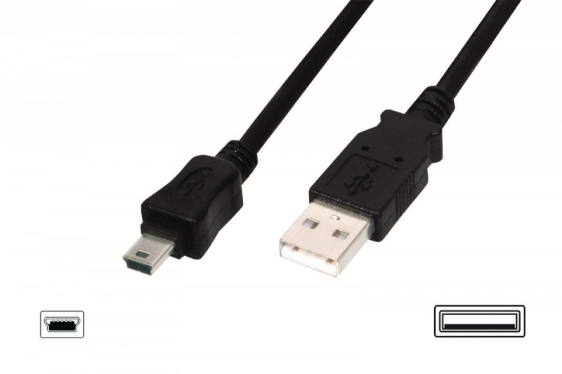 Assmann kaabel USB2.0 Cable A-Mini B (5pin)M / M 1.8m
