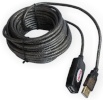 Unitek kaabel Activ Extension Cable US B2.0, AM-AF, 10m, must